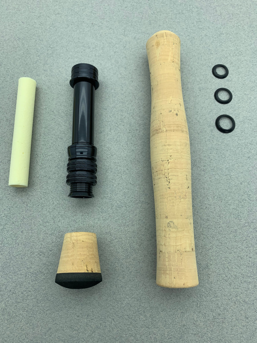 cork fly reel seats FORECAST 7-10 Weight Fly Rod Handle Kit with Double Lock Ring Reel Sea – Virgin River Anglers