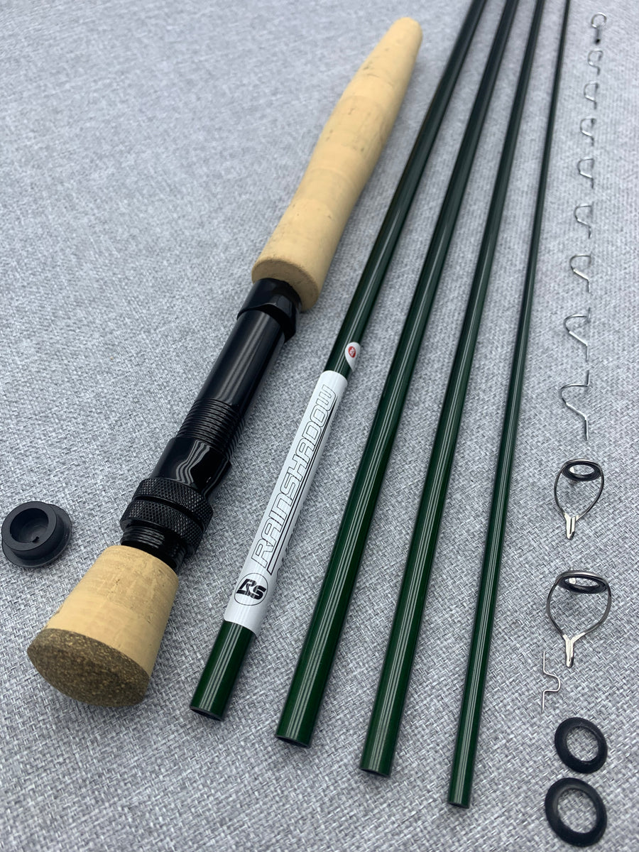 Fly Rod Building Kit With 4 Piece, 9' 0, 6 Weight Olympic Green RAINS
