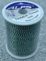 Alps Rod Wrapping Trimmer Thread - Silver/Green. Size C.
