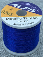 Alps Metallic Rod Wrapping Thread - Royal Blue. Size A.