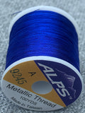 Alps Metallic Rod Wrapping Thread - Royal Blue. Size A.