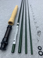 Fly Rod Building Kit With 4 Piece, 8' 6", 4 Weight Olympic Green RAINSHADOW UNITY Blank.