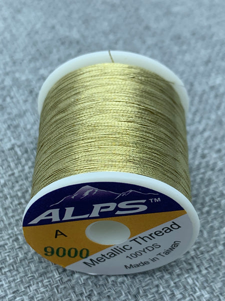 Alps Metallic Rod Wrapping Thread - Pale Gold. Size A.