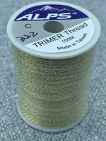 Alps Rod Wrapping Trimmer Thread - Gold/White. Size C.
