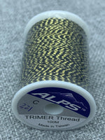 Alps Rod Wrapping Trimmer Thread - Gold/Black. Size C.