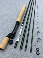 Fly Rod Building Kit With 4 Piece, 8' 6", 5 Weight Olympic Green RAINSHADOW UNITY Blank.