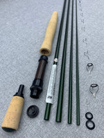 Fly Rod Building Kit With 4 Piece, 8' 6", 5 Weight Olympic Green RAINSHADOW UNITY Blank.