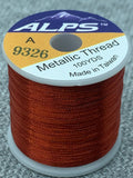 Alps Metallic Rod Wrapping Thread - Red. Size A.