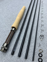 Fly Rod Building Kit With 4 Piece 9' 0" 4 Weight Satin Black RAINSHADOW REVELATION Blank