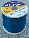 Alps Metallic Rod Wrapping Thread - Turkey Blue. Size A.