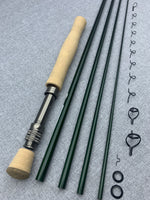 Fly Rod Building Kit With 4 Piece, 9' 0", 8 Weight Olympic Green RAINSHADOW UNITY Blank.