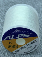 Alps Metallic Rod Wrapping Thread - Pearl White. Size A.