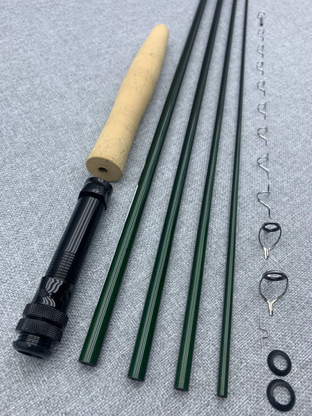 Fly Rod Building Kit With 4 Piece, 9' 0, 5 Weight Olympic Green